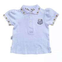 Camisa Baby Look Santos Feminina Branca Oficial