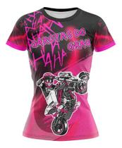 Camisa Babylook Feminina De Quebrada Moto Garotas Do Grau Com Estilo 244