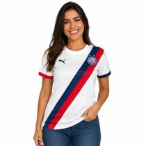 Camisa Bahia 26/27 Home I Feminina Baby Look Torcedora Camisa Bahia 26/27 Home I Feminina Baby Look Torcedora