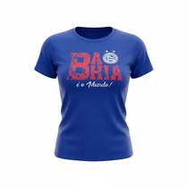Camisa Bahia Esquadrão Basic Algodão Azul - Feminino Tamanho:GCor:Azul