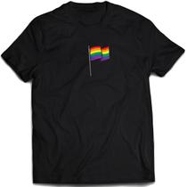 Camisa bandeira LGBTQIA+ Camiseta Lgbt Pride love good vibes