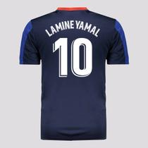 Camisa Barcelona Dryfit Marinho 10 Lamine Yamal