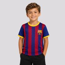 Camisa Barcelona Illuvium Infantil Azul Camisa Barcelona Illuvium Infantil Azul