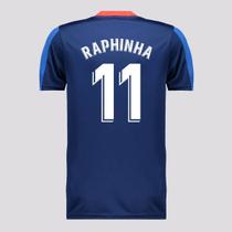 Camisa Barcelona Juvenil Marinho e Vermelha 11 Raphinha Camisa Barcelona Juvenil Marinho e Vermelha 11 Raphinha