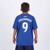 Camisa Barcelona Lewandowski 9 Dominant Juvenil Azul