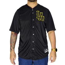 Camisa Baseball M10 Classic Los Angeles LA Preto Tamanho:G2Cor:Preto Camisa Baseball M10 Classic Los Angeles LA Preto Tamanho:G2Cor:Preto