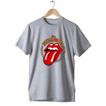 Camisa Básica Banda The Rolling Mick Logo Stones Rock Jagger