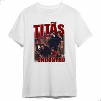 Camisa Básica Banda Titãs Rock Turne Encontro Despedida Show