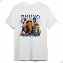 Camisa Básica Bruno Mars Vintage Graphic Tee Cantor Show Fã