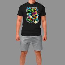 Camisa Básica Casual Manga Curta