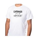 Camisa Básica Estampa Campanha Pela Vida Cuide da Sua Tecido 100% Poliéster