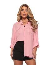 Camisa Básica Feminina Manga Longa Ref. 15493 Camisa Básica Feminina Manga Longa Ref. 15493
