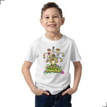 Camisa Básica Infantil Robo Mundo Monstro Jogo Singing Monst