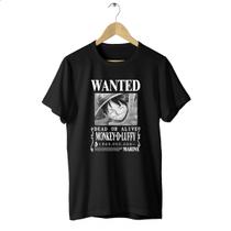 Camisa Básica Luffy One Anime Piece Wanted Nika Luff Gear - Asulb