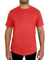 CAMISA BÁSICA MASCULINA ALGODÃO PREMIUM Vermelha
