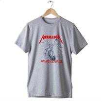 Camisa Básica Metallica Ride The Lightning Show Banda Rock