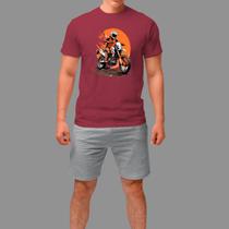 Camisa Básica Moda De Rua Gola Redonda