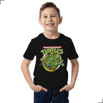 Camisa Básica Personagens Tartaruga Leonardo Ninja Animação