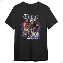 Camisa Básica Rapper Tupac Hip Hop Vintage Shakur 2pac Trap - Asulb