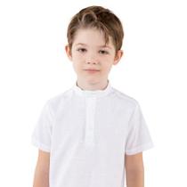 Camisa Bata Infantil Menino Branca Chic 838130