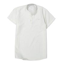 Camisa Bata Infantil Menino Gola Padre Ogochi Off White