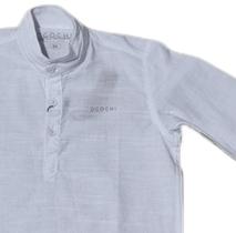 Camisa Bata Juvenil da Ogochi Manga Longa Gola Padre