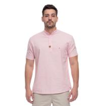 Camisa Bata Manga Curta Masculina Linho Estilo Praia Camisa Bata Manga Curta Masculina Linho Estilo Praia