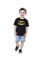 Camisa Batman infantil preta, tamanho P Camisa Batman infantil preta, tamanho P