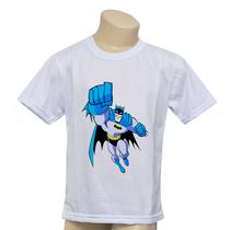 Camisa Batman Manga Longa Infantil Estampada