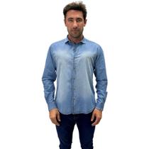 Camisa Baumgarten Jeans Manga Longa Masculina