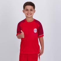 Camisa Bayern de Munique Cave Infantil Vermelha