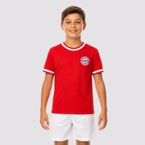 Camisa Bayern de Munique Lark Infantil Vermelha Camisa Bayern de Munique Lark Infantil Vermelha