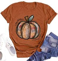 Camisa Bealatt Pumpkin Graphic Halloween Fall Orange M