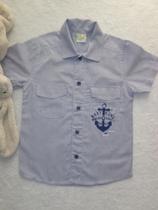 Camisa bebe infantil manga curta azul Have Fun Camisa bebe infantil manga curta azul Have Fun
