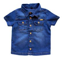 Camisa Bebê Masculina Jeans MC Dmenor