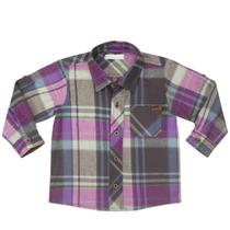 Camisa Bebê Menino Xadrez Flanelada Papilloo