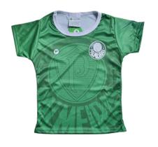 Camisa Bebê Palmerias Baby Look Verde Oficial