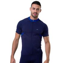 Camisa Bike Elite Manga Curta Ciclista Marinho 125933