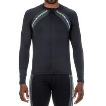 Camisa Bike Elite Manga Longa Ciclismo Preta 135223 Camisa Bike Elite Manga Longa Ciclismo Preta 135223