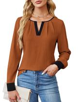 Camisa Blooming Jelly Scoop Neck Manga Comprida Caramel M Camisa Blooming Jelly Scoop Neck Manga Comprida Caramel M