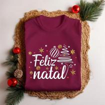 Camisa Blusa aEstampada Nova Moda ''Feliz Natal Árvore'' Lettering Enfeite Bola Camisa Blusa aEstampada Nova Moda ''Feliz Natal Árvore'' Lettering Enfeite Bola