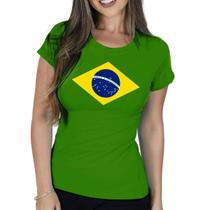 Camisa Blusa Baby Look T-shirt Camiseta Feminina Brasil