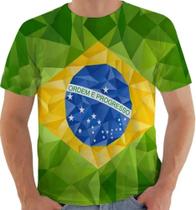 Camisa Blusa Camiseta 8549 Brasil Bandeira Pátria Amada