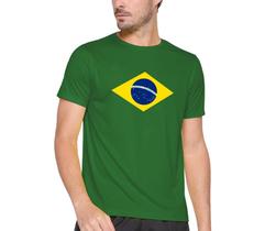Camisa Blusa Camiseta do Brasil Masculina Feminina Unissex Patriota Com Bandeira Para Copa