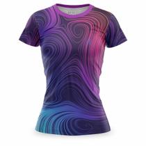 Camisa Blusa Feminina Estampada Fitness Academia Caminhada Treino