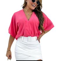 Camisa Blusa Feminina Plus Size Social - Bruna - Imperial.Shop