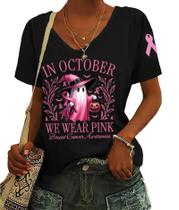 Camisa BOMYTAO Breast Cancer Awareness Pink Ribbon M