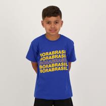 Camisa Bora Brasil Infantil Azul - Licenciados