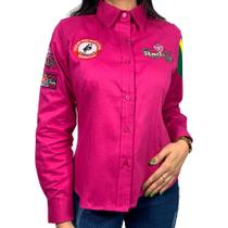 Camisa Bordada Radade Feminina Barretos Rosa Camisa Bordada Radade Feminina Barretos Rosa