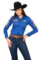 Camisa Bordada Radade Feminina Country Green Team Camisa Bordada Radade Feminina Country Green Team